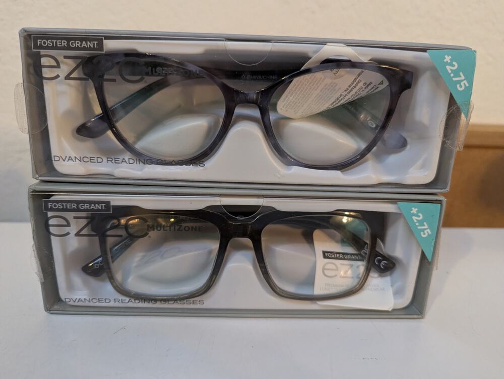 Foster Grant EZ2C Multizone Advanced Reading Glasses 606 BLU & 2304 OLV +2.75
